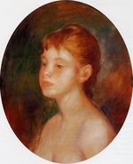 Study of a young girl, mademoiselle Murer 1882
